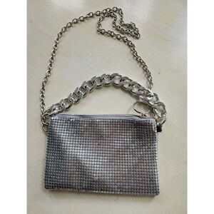 Fashion Nova  Silver Handbag Clutch - New